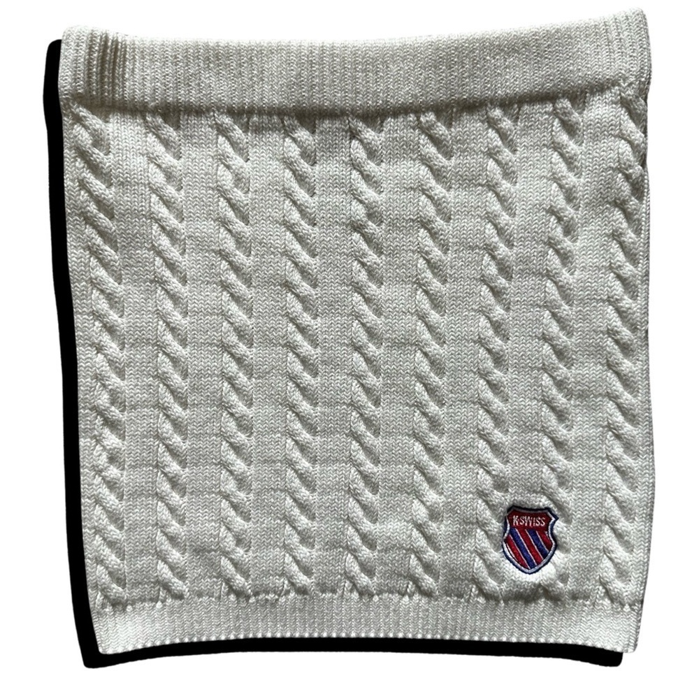 K-Swiss & Forever 21 Cream Cable Knit Sweater Mini Skirt Women’s Size Medium.